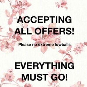 Moving sale according all offers! Everything must go